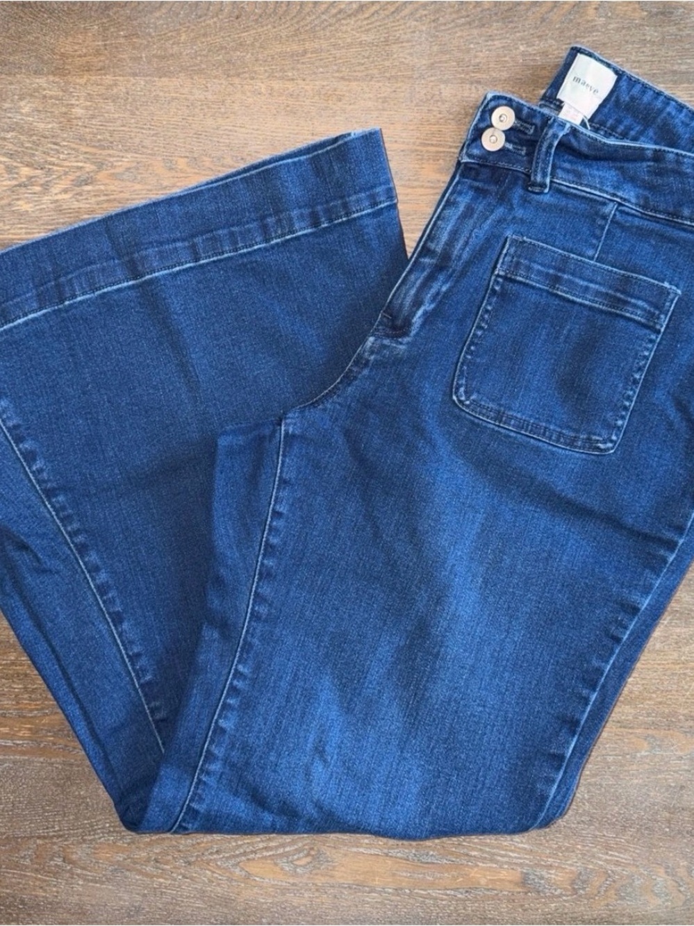 Anthropologie Maeve High-Rise Mega Flare Jeans size 16W - Picture 6 of 8